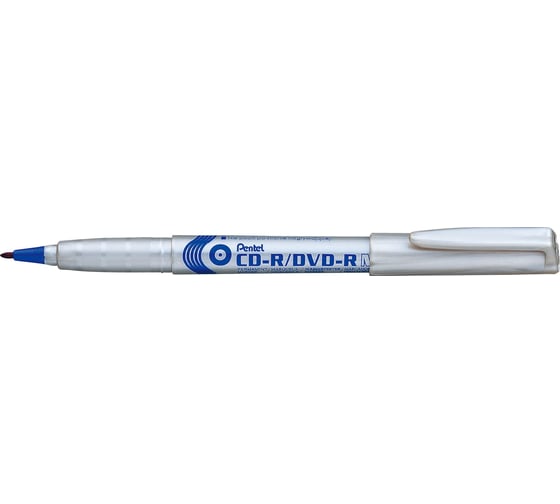 Перманентный маркер для CD/DVD Pentel синий, 2,0 мм NMS51-C