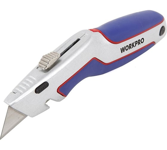 Строительный нож WORKPRO 165мм с быстрой сменой лезвий W013008