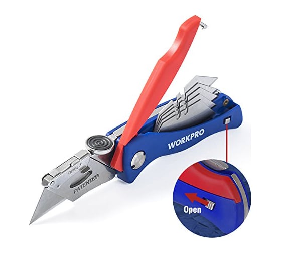 Строительный складной нож WORKPRO 165 мм W011009