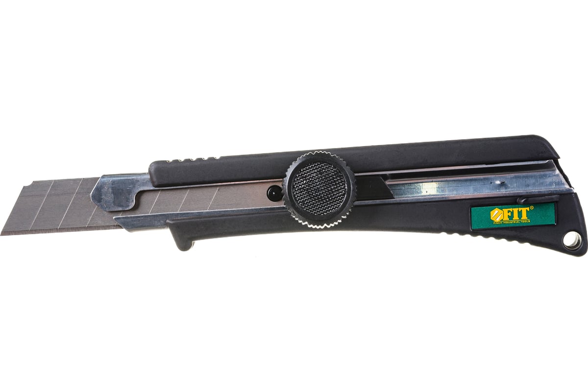 Усиленный технический нож FIT HQ Профи 18мм, с вращающимся прижимом ...