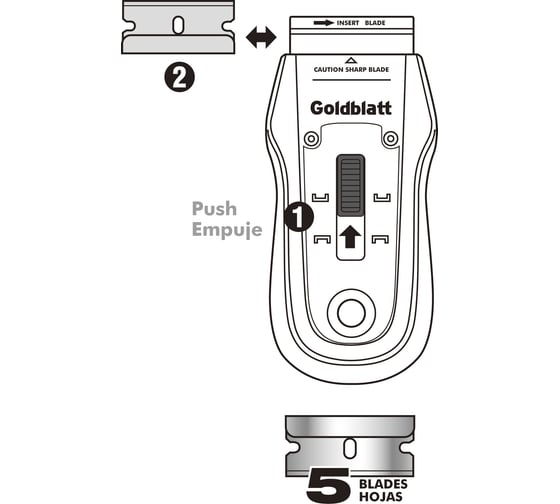 Скребок из нержавеющей стали Goldblatt G03070