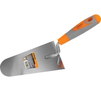 Мастерок с закругленным концом из нержавеющей стали с двукомпонентной рукояткой Кратон 160 мм 2 06 01 006