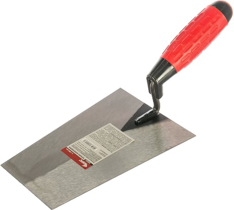 Мастерок каменщика, прорезиненная ручка 180 мм КУРС 04933