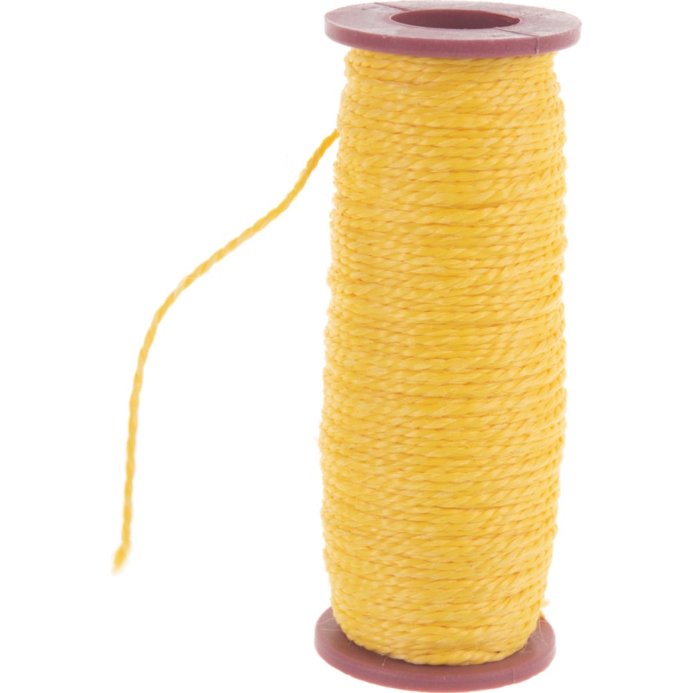 Разметочный капроновый шнур, желтый, 1.5 мм х 50 м КУРС 4712 - выгодная .
