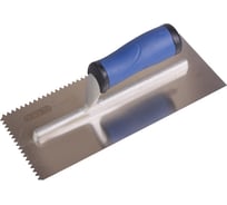 Кельма для штукатурных работ (V-зуб) 290х114мм Brigadier 61152