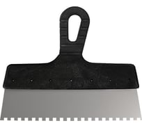 Фасадный нержавеющий зубчатый шпатель, 150 мм/зуб 10 мм FIT IT 6620