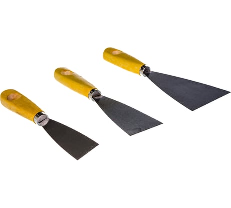 Набор шпателей с деревянной ручкой Biber 35110 тов-048224