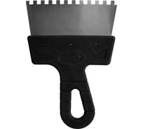 Фасадный зубчатый шпатель (350 мм, нержавеющая сталь, 6 мм) Biber 35232 тов-169783