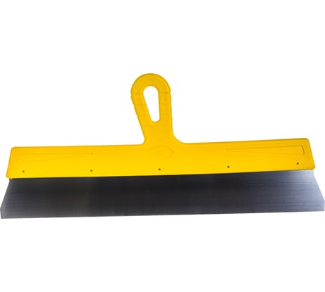 Фасадный шпатель (450 мм, нержавеющая сталь, желтая ручка) Biber МАСТЕР 35179 тов-176006