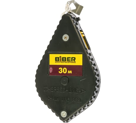 Отбивочный шнур в противоударном корпусе, 30 м Biber 43130 тов-054504