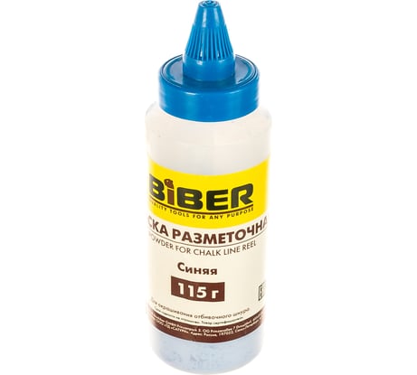 Краска (разметочная, порошковая, синяя) Biber 43202 тов-048259