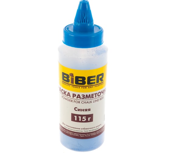 Краска (разметочная, порошковая, синяя) Biber 43202 тов-048259