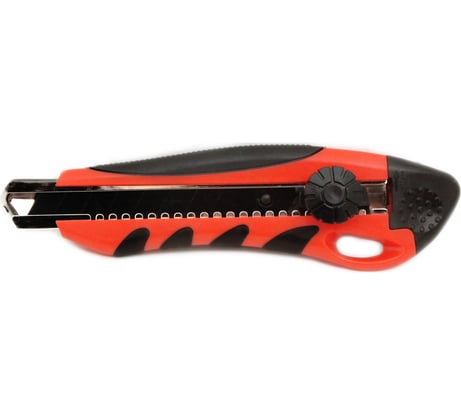 Нож Vira сегментированное лезвие, прорезиненный корпус Twist lock 18 мм 831306