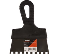 Фасадный шпатель Gigant 150 мм зуб 8х8 мм из нержавеющей стали с пластиковой ручкой SPT 027