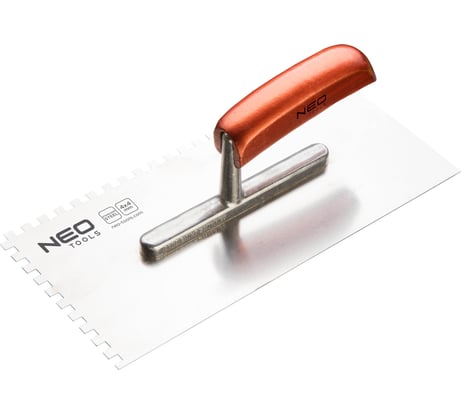 Терка с зубьями 4x4x4 мм, 280x130 мм NEO Tools 50-022