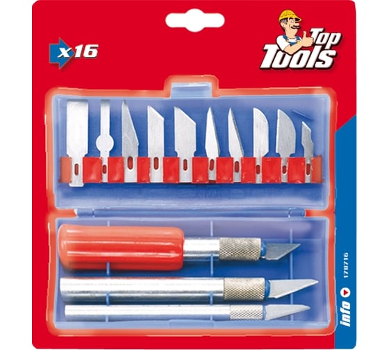 Набор резцов Top Tools 16 предметов 17B716