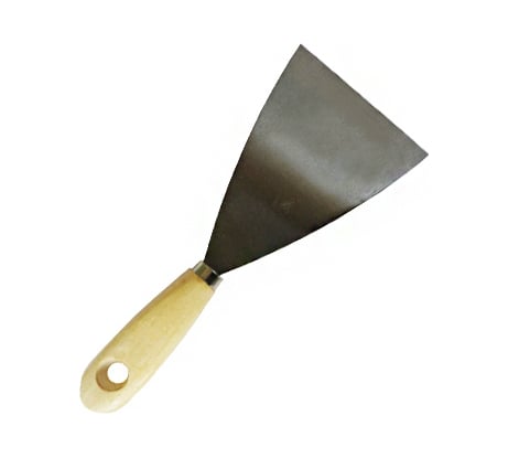 Стальной шпатель с деревянной ручкой КЕДР 120 мм 038-0120 26200
