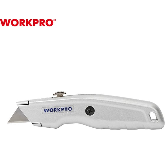 Строительный выдвижной нож WORKPRO алюминиевый WP213006