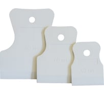 Набор резиновых шпателей КЕДР белые, 3шт, 40-60-80мм 139-0004 134980