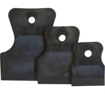 Набор резиновых шпателей КЕДР черные, 3шт, 40-60-80мм 139-0005 134981