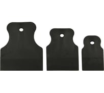 Набор резиновых шпателей КЕДР черные, 3шт, 40-60-80мм 084-2003 28136