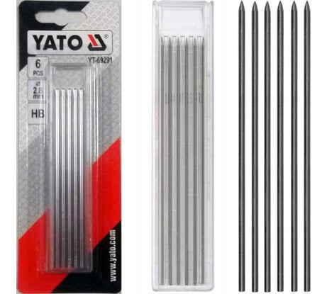 Набор стержней для механического карандаша YATO 6шт YT-69291