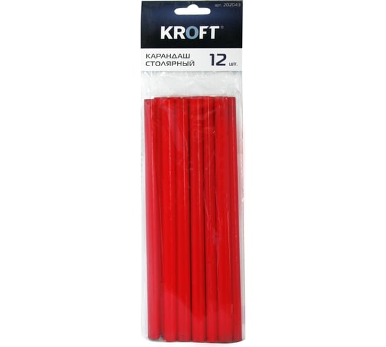 Столярный карандаш 12 штук Kroft 202043