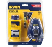 Разметочный шнур SPL30M с синим мелом (113 г) и подвесным уровнем Irwin 64494LP
