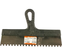 Зубчатый шпатель 350 мм 8х8 мм, нержавеющая сталь, пластиковая ручка MASTER COLOR 30-2357