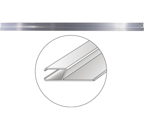 Алюминиевое правило, h-образный профиль 3,0 м Gigant ALRH30