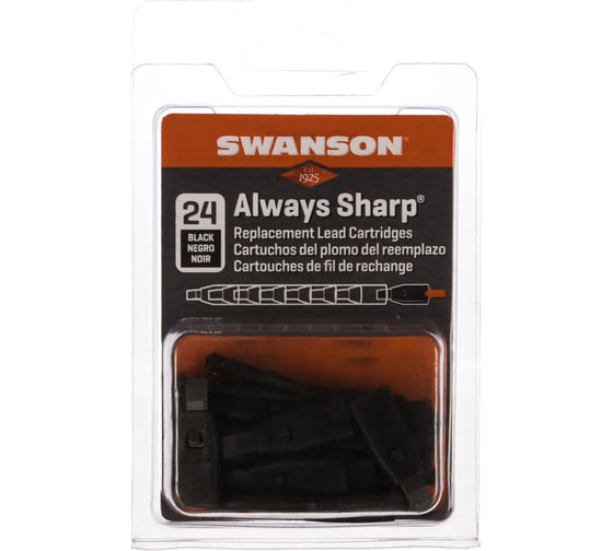 Грифели для карандаша Always Sharp, чёрные Swanson М00008600