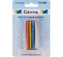 Мел портновский Gamma восковой, 4 шт., ассорти TC-040 116765
