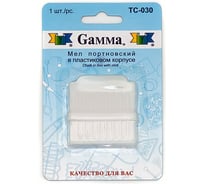 Мел портновский с точилкой Gamma белый TC-030 116763