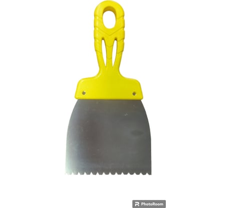 Шпатель JETTOOLS зубчатый нержавеющая сталь 100мм зуб В3 шп100сз--В3