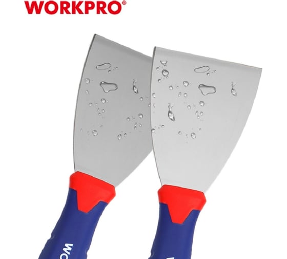 Шпатель WORKPRO гибкий, нержавеющая сталь, 40 мм WP321009
