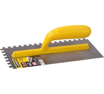 Стальная зубчатая гладилка STAYER 120х280 мм 08012-06