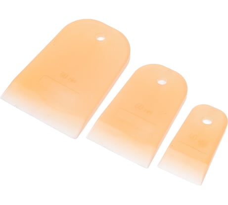 Набор шпателей ПВХ, 3 предмета: 40, 60, 80 мм /уп./ РемоКолор 12-2-101