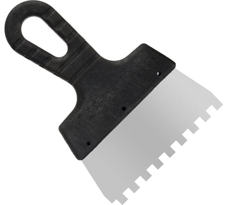 Фасадный зубчатый шпатель (нержавеющая сталь, 150мм, зуб.8x8мм) РемоКолор Мастер 12-8-150