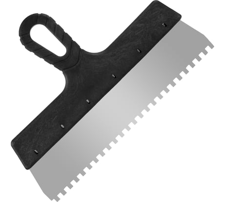 Фасадный зубчатый шпатель (300 мм, зуб 6x6 мм) РемоКолор 12-1-300