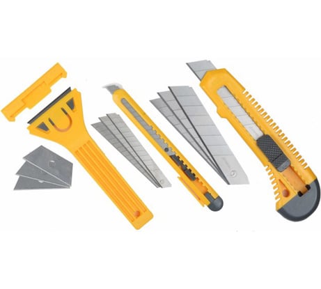 Набор ножей и скребков STAYER МАСТЕР для ремонта, 6 предм 0941