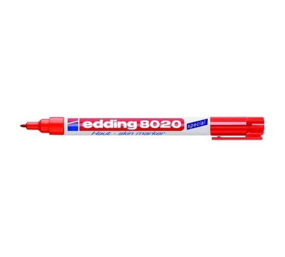 Маркер для кожи, медицинский, красный Edding E-8020#2