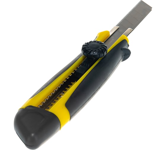 Нож 18 мм, роликовый фиксатор, резиновые вставки, блистер BRAUBERG 235402