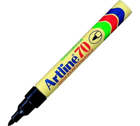 Перманентный маркер в алюминиевом корпусе Artline 70 наконечник 1.5 мм, черный EK70-303 1