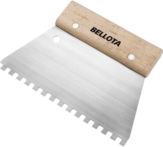 Шпатель-гребенка Bellota 180x121 мм, зубья 6 мм 5877-06 1