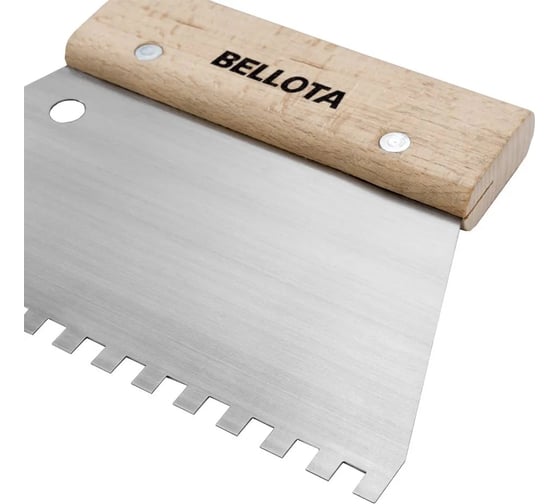 Шпатель-гребенка Bellota 180x121 мм, зубья 8 мм 5877-08
