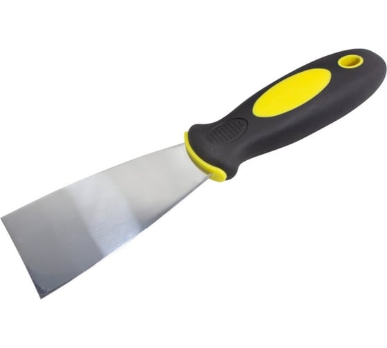Шпатель BaumAuto PROFI нержавеющий, с прорезиненной ручкой, 1", 25 мм BM-33911(15746)