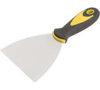 Шпатель BaumAuto PROFI нержавеющий, с прорезиненной ручкой, 4", 100 мм BM-33914(15749)