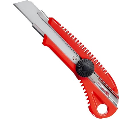 Канцелярский нож Комус с роликовым фиксатором, ширина лезвия 18 мм, в комплекте 2 запасных лезвия 1067163