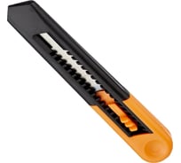 Канцелярский нож ООО Комус Альфа 18 мм, с фиксатором, пластик, цвет оранжевый 992788