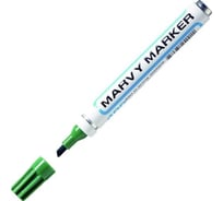 Перманентный маркер MARVY UCHIDA со скошенным наконечником, 1-5 мм, зеленый MAR411/4